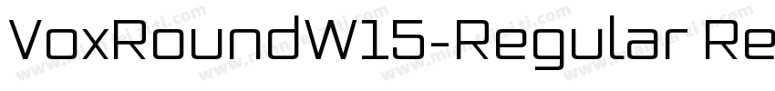 VoxRoundW15-Regular Regular字体转换
